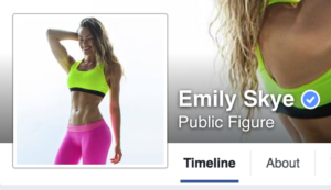 Facebook Emily Skye profile pic